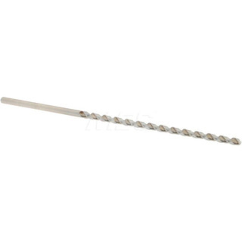 Accupro #40 130 Parabolic Flute Vanadium High Speed Steel Taper Length Drill Bit Bright Finish, 2-7/16 Flute Length, 3-3/4 OAL, Split Point, Straight Shank 1100249-AC – 85945855