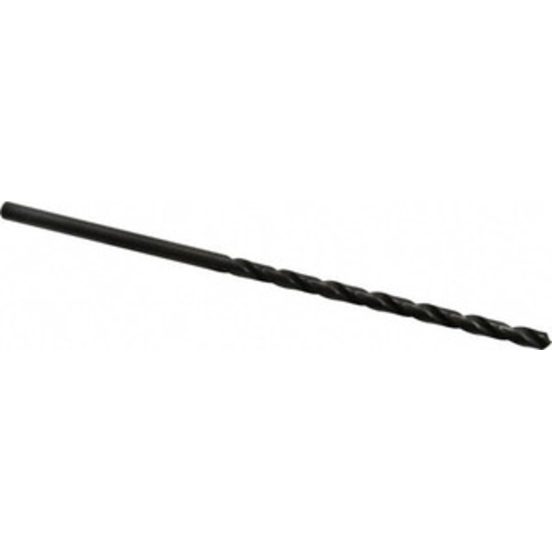 Chicago-Latrobe #10 118 Spiral Flute High Speed Steel Taper Length Drill Bit Oxide Finish, 3-5/8 Flute Length, 6 OAL, Standard Point, Straight Shank, Series 120 50300 – 81408106