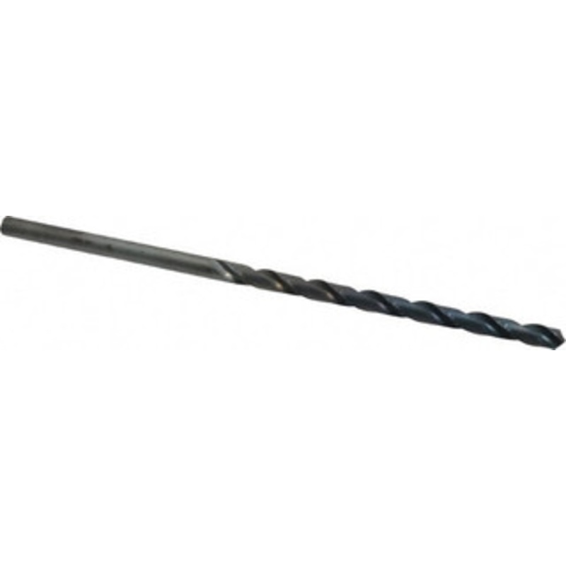 Chicago-Latrobe #2 118 Spiral Flute High Speed Steel Taper Length Drill Bit Oxide Finish, 3-3/4 Flute Length, 6-1/8 OAL, Standard Point, Straight Shank, Series 120 50292 – 81408023