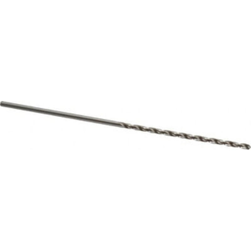 Precision Twist Drill #32 118 Spiral Flute High Speed Steel Taper Length Drill Bit Bright Finish, 2-3/4 Flute Length, 5-1/8 OAL, Standard Point, Straight Shank, Series R52 052032 – 78558582