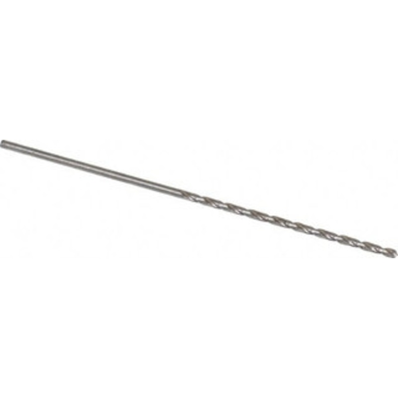Precision Twist Drill #43 118 Spiral Flute High Speed Steel Taper Length Drill Bit Bright Finish, 2-1/4 Flute Length, 4-1/4 OAL, Standard Point, Straight Shank, Series R52 052043 – 78558699