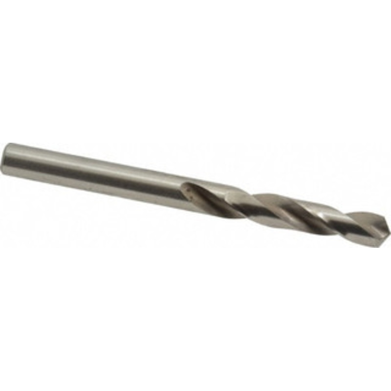 Precision Twist Drill #7 118 Spiral Flute High Speed Steel Screw Machine Drill Bit Bright Finish, Right Hand Cut, 1-3/16 Flute Length, 2-1/4 OAL, Standard Point, Straight Shank 041007 – 78545423