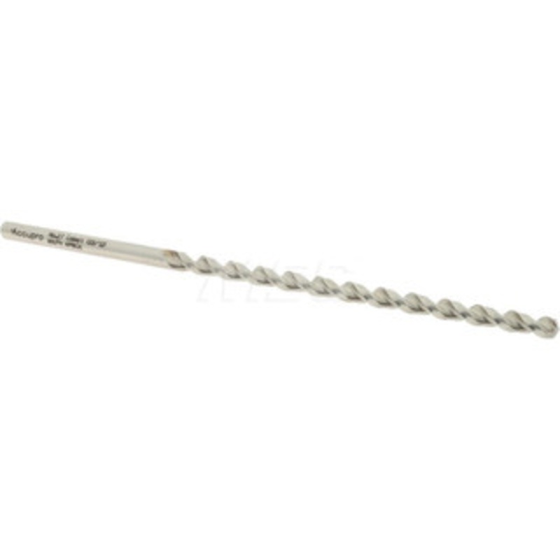 Accupro #27 130 Parabolic Flute Vanadium High Speed Steel Taper Length Drill Bit Bright Finish, 2-7/8 Flute Length, 4-13/32 OAL, Split Point, Straight Shank 1100366-AC – 85946135