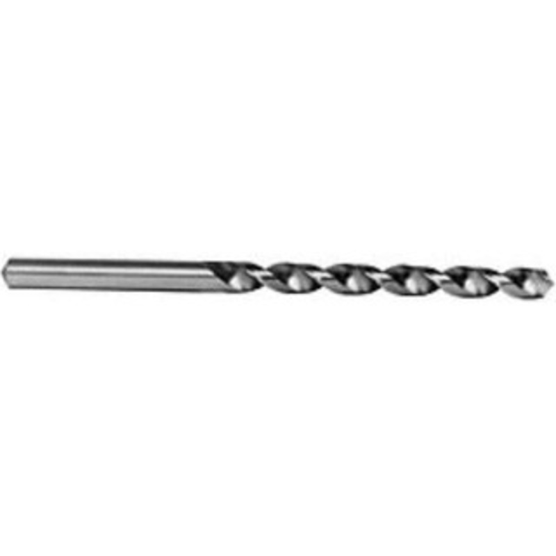 Chicago-Latrobe #1 118 Spiral Flute High Speed Steel Taper Length Drill Bit Bright Finish, 3-3/4 Flute Length, 6-1/8 OAL, Standard Point, Straight Shank, Series 120B 50211 – 81555013