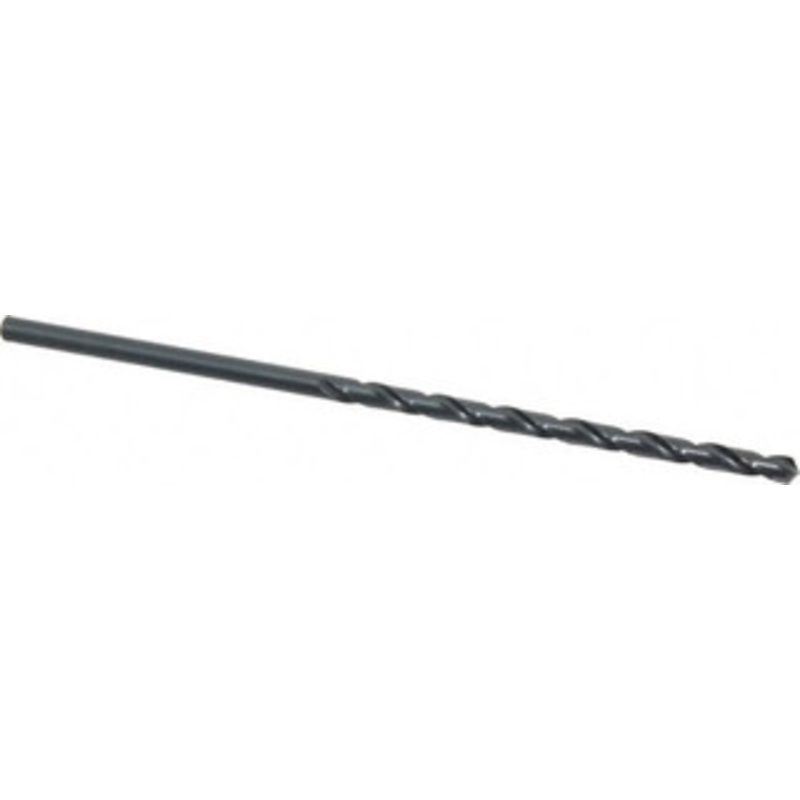 Cleveland Twist Drill #8 118 Spiral Flute High Speed Steel Taper Length Drill Bit Oxide Finish, 3-5/8 Flute Length, 6 OAL, Standard Point, Straight Shank, Series 2510 C08715 – 63725089