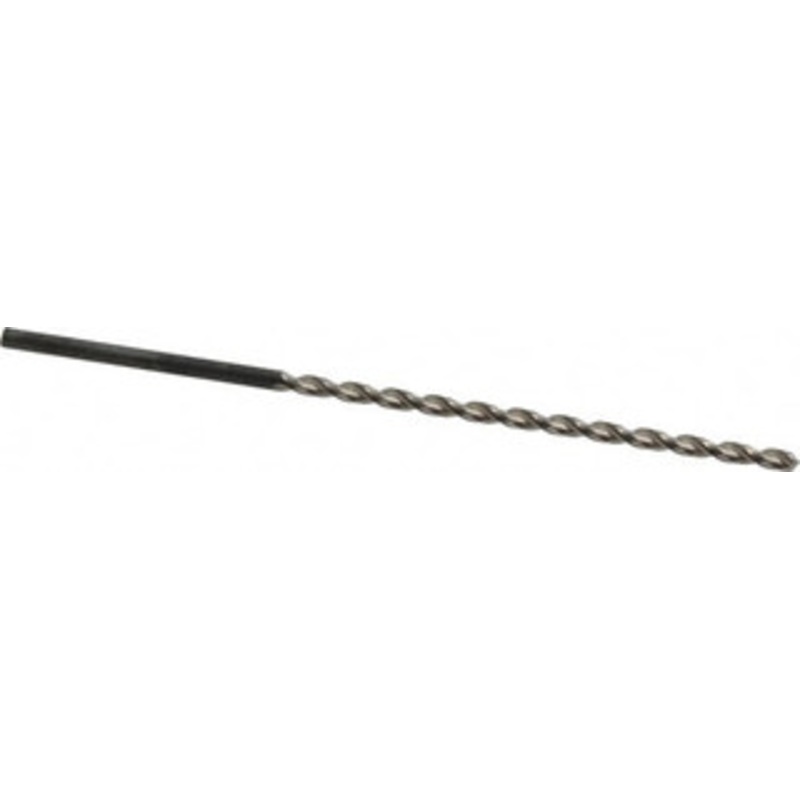 Guhring #40 130 Parabolic Flute High Speed Steel Taper Length Drill Bit Bright Finish, 2-7/16 Flute Length, 3-3/4 OAL, Standard Point, Straight Shank, Series 535 9005350024900 – 85765402