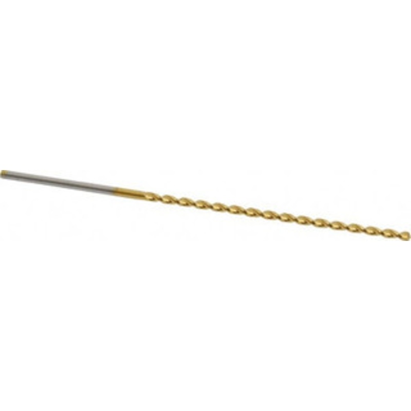 Guhring #51 130 Parabolic Flute High Speed Steel Taper Length Drill Bit TiN Finish, 1-31/32 Flute Length, 3 OAL, Standard Point, Straight Shank, Series 668 9006680017000 – 85825511