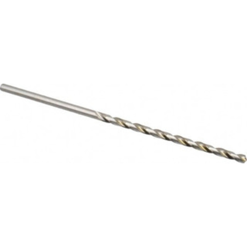 Precision Twist Drill #16 118 Spiral Flute High Speed Steel Taper Length Drill Bit Bright Finish, 3-3/8 Flute Length, 5-3/4 OAL, Standard Point, Straight Shank, Series R52 052016 – 78558426