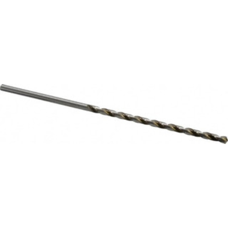 Precision Twist Drill #19 118 Spiral Flute High Speed Steel Taper Length Drill Bit Bright Finish, 3-3/8 Flute Length, 5-3/4 OAL, Standard Point, Straight Shank, Series R52 052019 – 78558459