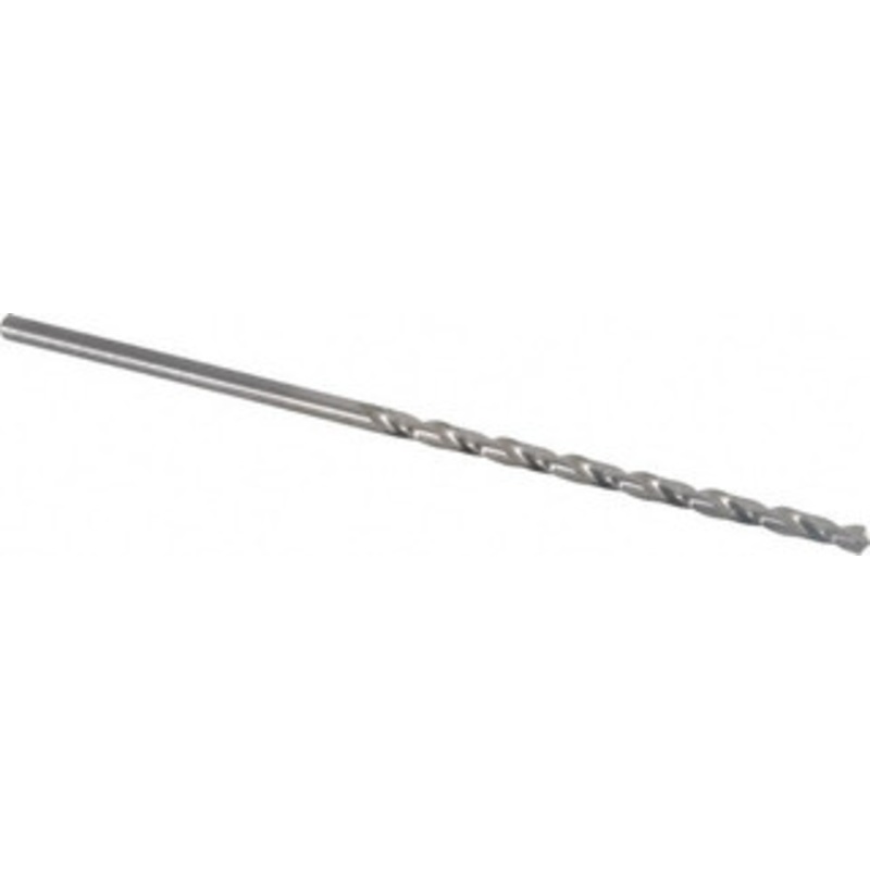 Precision Twist Drill #23 118 Spiral Flute High Speed Steel Taper Length Drill Bit Bright Finish, 3 Flute Length, 5-3/8 OAL, Standard Point, Straight Shank, Series R52 052023 – 78558491