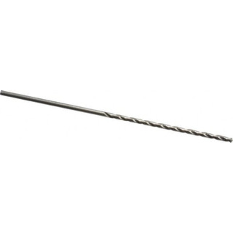 Precision Twist Drill #35 118 Spiral Flute High Speed Steel Taper Length Drill Bit Bright Finish, 2-3/4 Flute Length, 5-1/8 OAL, Standard Point, Straight Shank, Series R52 052035 – 78558616