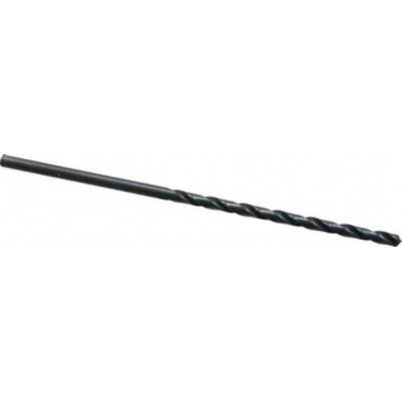 Chicago-Latrobe #14 118 Spiral Flute High Speed Steel Taper Length Drill Bit Oxide Finish, 3-3/8 Flute Length, 5-3/4 OAL, Standard Point, Straight Shank, Series 120 50304 – 81408148