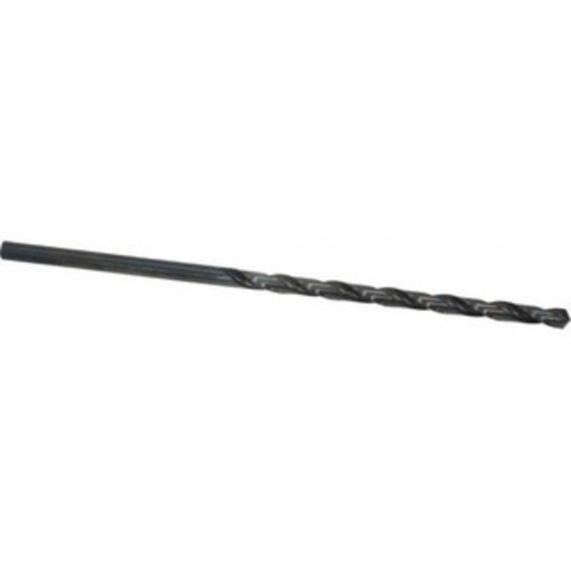 Chicago-Latrobe #4 118 Spiral Flute High Speed Steel Taper Length Drill Bit Oxide Finish, 3-5/8 Flute Length, 6 OAL, Standard Point, Straight Shank, Series 120 50294 – 81408049