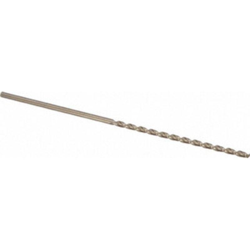 Cleveland Twist Drill #42 135 Parabolic Flute Cobalt Taper Length Drill Bit Oxide/Gold Finish, 2-1/4 Flute Length, 4-1/4 OAL, Split Point, Straight Shank, Series 2575 C16765 – 02148369