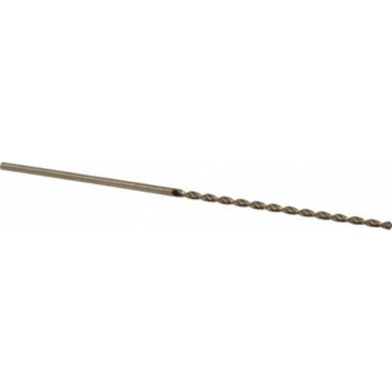 Cleveland Twist Drill #48 135 Parabolic Flute Cobalt Taper Length Drill Bit Oxide/Gold Finish, 2 Flute Length, 3-3/4 OAL, Split Point, Straight Shank, Series 2575 C16771 – 02148427