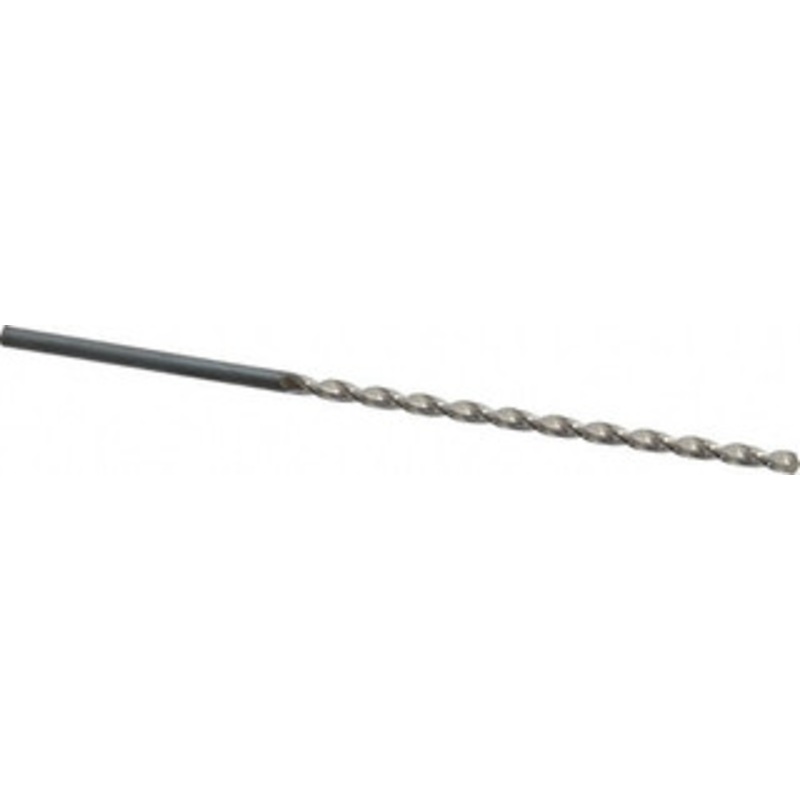 Guhring #36 130 Parabolic Flute High Speed Steel Taper Length Drill Bit Bright Finish, 2-19/32 Flute Length, 3-15/16 OAL, Standard Point, Straight Shank, Series 535 9005350027100 – 85765360