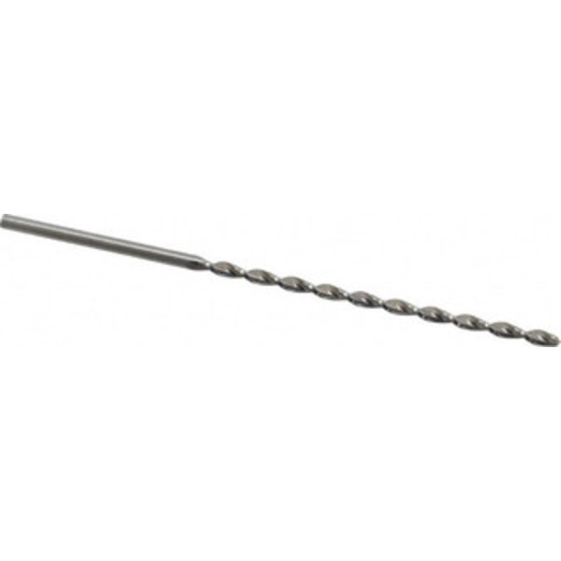 Guhring #38 130 Parabolic Flute High Speed Steel Taper Length Drill Bit Bright Finish, 2-7/16 Flute Length, 3-3/4 OAL, Standard Point, Straight Shank, Series 501 9005010025800 – 85771384