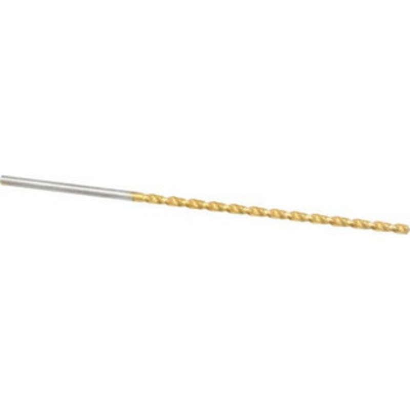 Guhring #44 130 Parabolic Flute High Speed Steel Taper Length Drill Bit TiN Finish, 2-5/16 Flute Length, 3-17/32 OAL, Standard Point, Straight Shank, Series 668 9006680021800 – 85825446