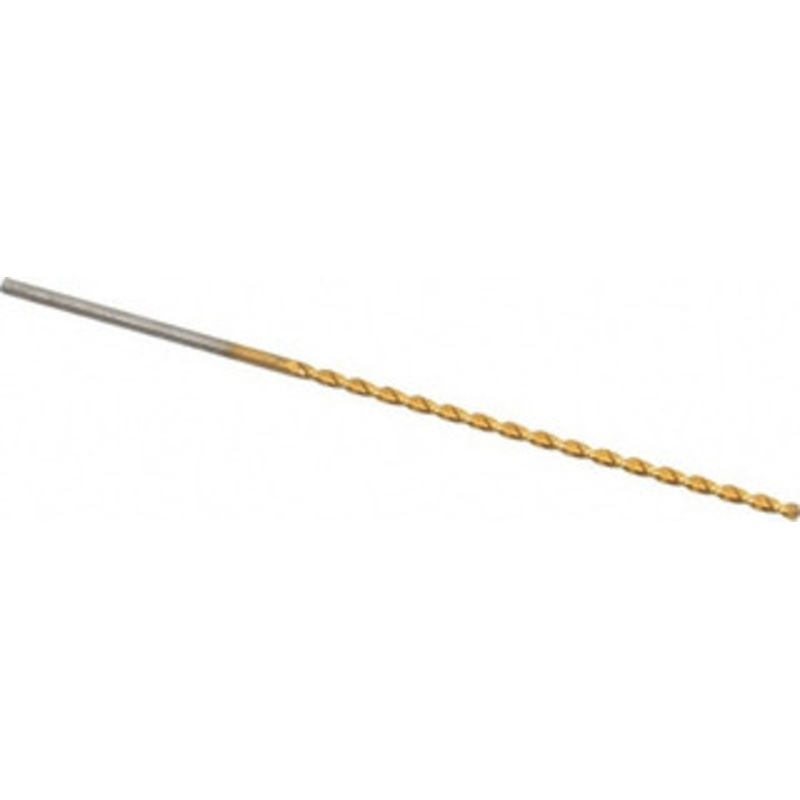 Guhring #55 130 Parabolic Flute High Speed Steel Taper Length Drill Bit TiN Finish, 1-5/8 Flute Length, 2-9/16 OAL, Standard Point, Straight Shank, Series 668 9006680013200 – 85825552