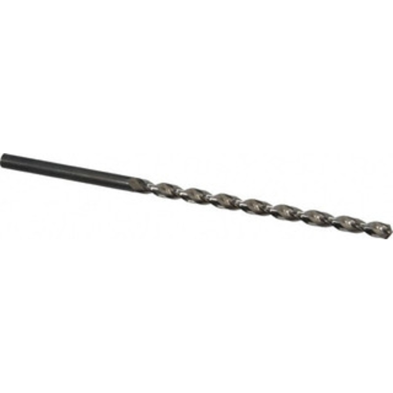 Guhring #7 130 Parabolic Flute High Speed Steel Taper Length Drill Bit Bright Finish, 3-7/16 Flute Length, 5-3/16 OAL, Standard Point, Straight Shank, Series 535 9005350051100 – 85765071