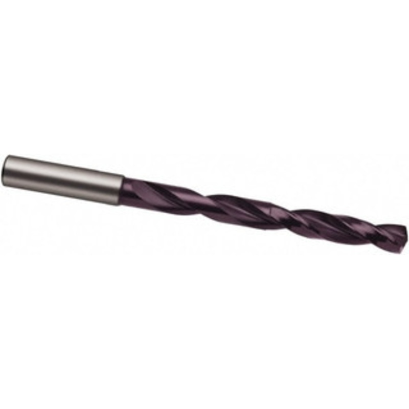 Guhring #7 140 Spiral Flute Solid Carbide Taper Length Drill Bit Firex Finish, 50mm Flute Length, 90mm OAL, SU Point, Straight Shank, Through Coolant, Series 5512 9055120051100 – 53722807