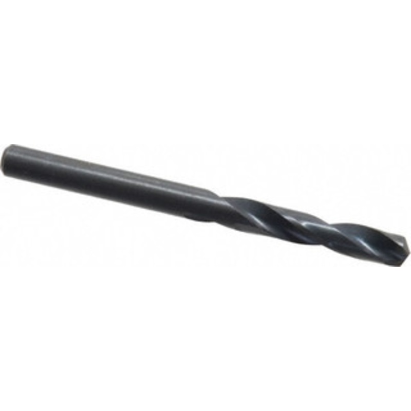 Precision Twist Drill #12 135 Spiral Flute High Speed Steel Screw Machine Drill Bit Oxide Finish, Right Hand Cut, 1-3/16 Flute Length, 2-1/4 OAL, Split Point, Straight Shank 041812 – 78547825
