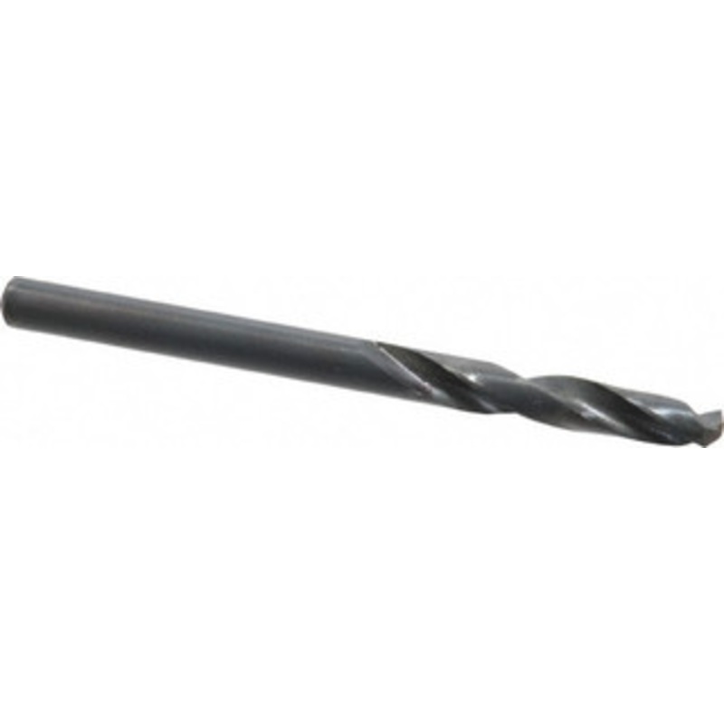 Precision Twist Drill #22 135 Spiral Flute High Speed Steel Screw Machine Drill Bit Oxide Finish, Right Hand Cut, 1-1/16 Flute Length, 2-1/8 OAL, Split Point, Straight Shank 041822 – 78547924