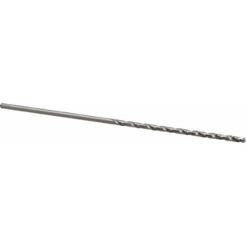 Precision Twist Drill #31 118 Spiral Flute High Speed Steel Taper Length Drill Bit Bright Finish, 2-3/4 Flute Length, 5-1/8 OAL, Standard Point, Straight Shank, Series R52 052031 – 78558574