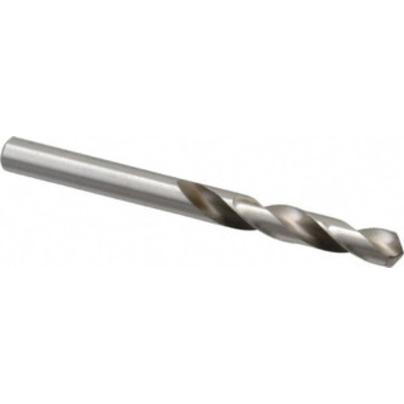 Precision Twist Drill #4 118 Spiral Flute High Speed Steel Screw Machine Drill Bit Bright Finish, Right Hand Cut, 1-1/4 Flute Length, 2-3/8 OAL, Standard Point, Straight Shank 041004 – 78545399