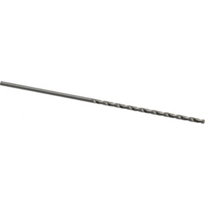 Precision Twist Drill #40 118 Spiral Flute High Speed Steel Taper Length Drill Bit Bright Finish, 2-1/2 Flute Length, 4-5/8 OAL, Standard Point, Straight Shank, Series R52 052040 – 78558665