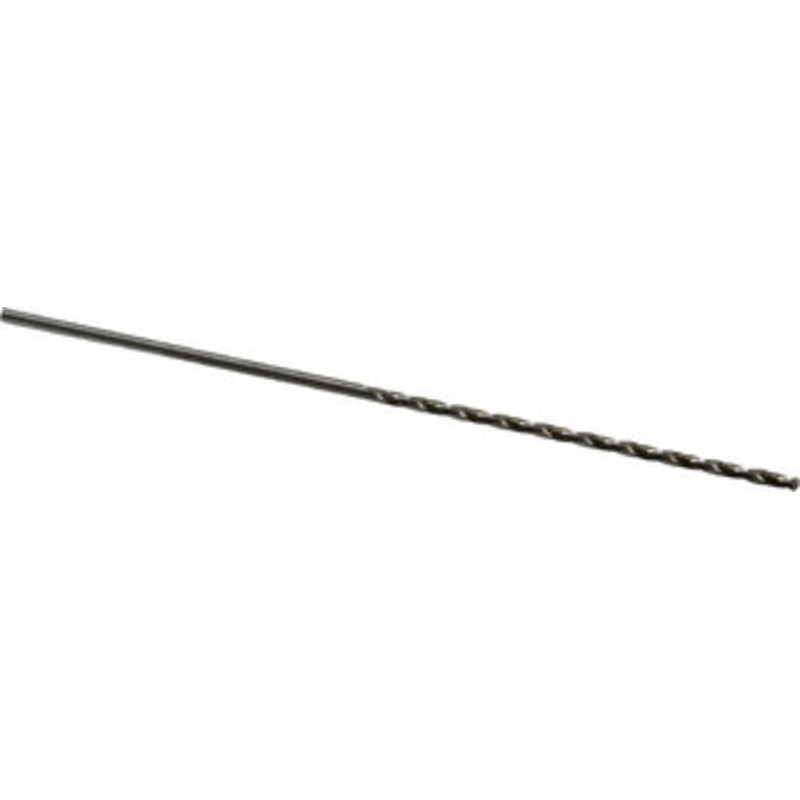 Precision Twist Drill #51 118 Spiral Flute High Speed Steel Taper Length Drill Bit Bright Finish, 2 Flute Length, 3-3/4 OAL, Standard Point, Straight Shank, Series R52 052051 – 78558772