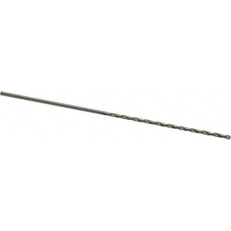 Precision Twist Drill #52 118 Spiral Flute High Speed Steel Taper Length Drill Bit Bright Finish, 2 Flute Length, 3-3/4 OAL, Standard Point, Straight Shank, Series R52 052052 – 78558780