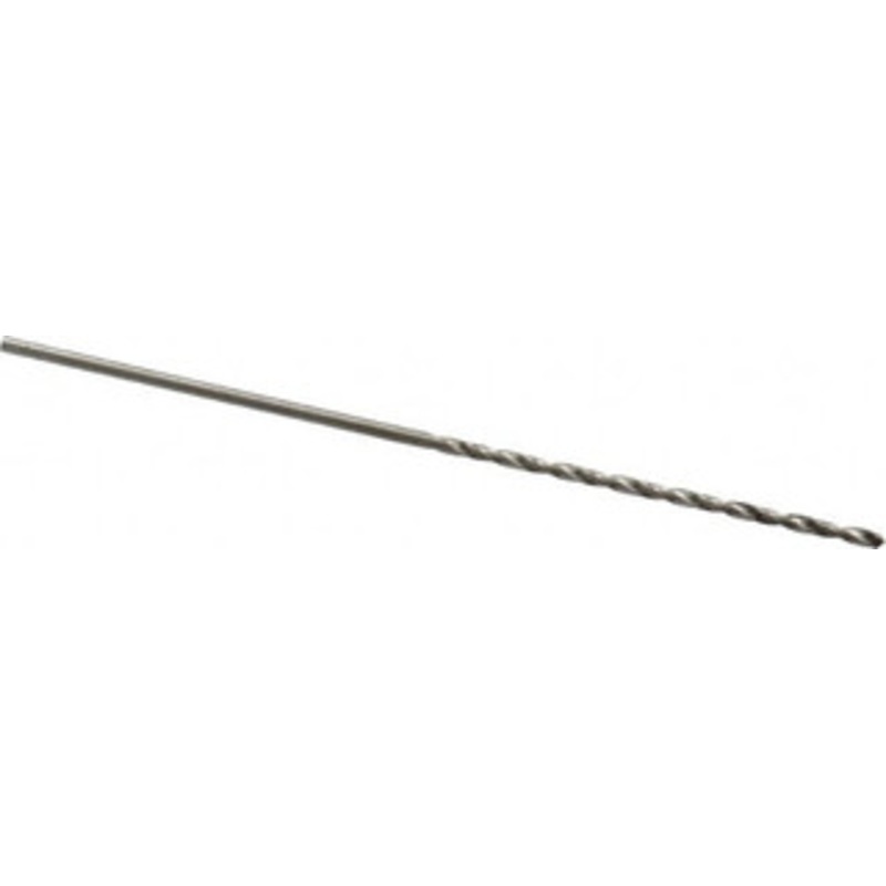 Precision Twist Drill #57 118 Spiral Flute High Speed Steel Taper Length Drill Bit Bright Finish, 1-1/8 Flute Length, 2-1/4 OAL, Standard Point, Straight Shank, Series R52 052057 – 78558830