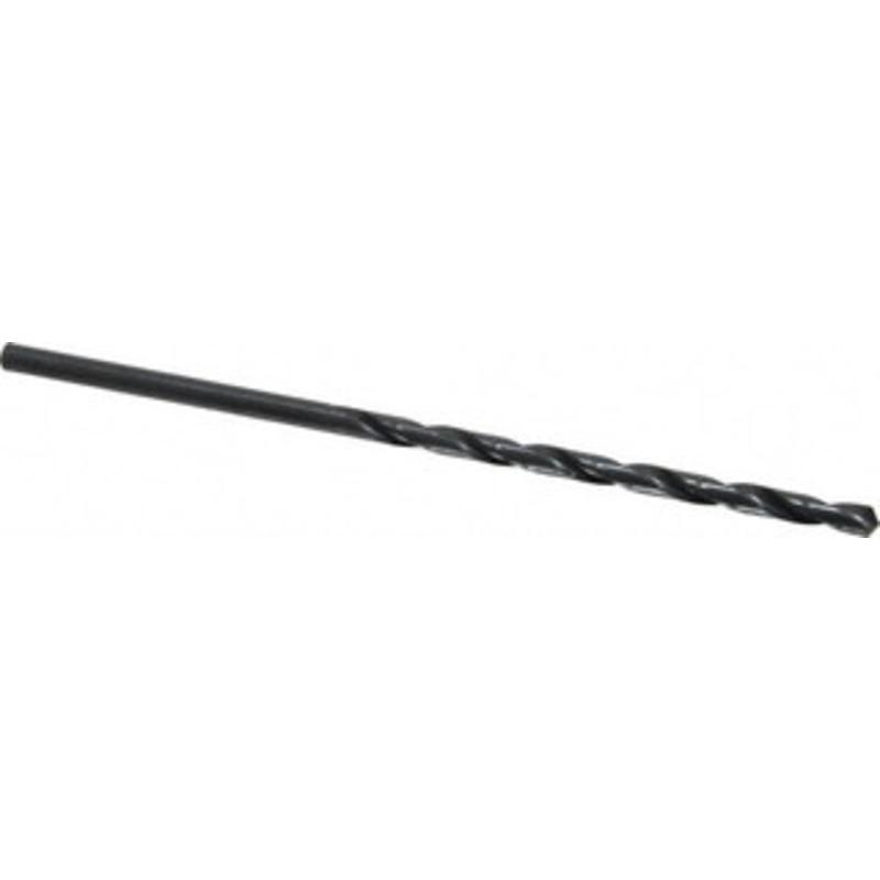 Value Collection #7 118 Spiral Flute High Speed Steel Taper Length Drill Bit Oxide Finish, 3-5/8 Flute Length, 6 OAL, Standard Point, Straight Shank 01408079 – 01408079