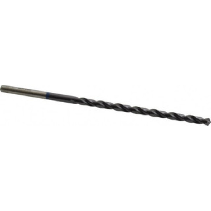 Accupro #12 118 Spiral Flute Vanadium High Speed Steel Taper Length Drill Bit TiAlN Finish, 87mm Flute Length, 132mm OAL, Faceted Point, Straight Shank 1BT0479-AC – 05494919