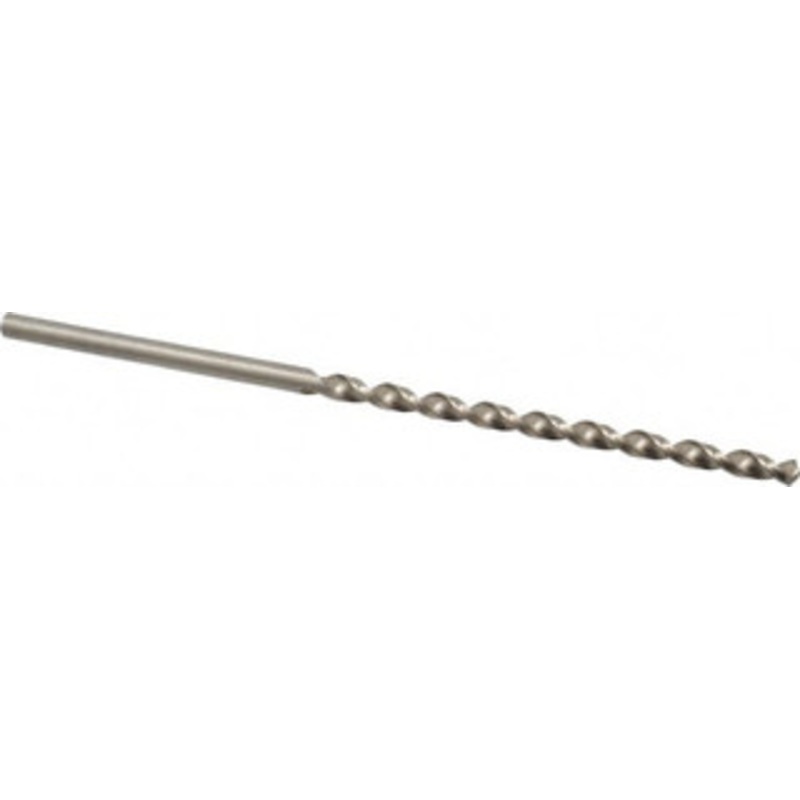 Chicago-Latrobe #10 118 Spiral Flute High Speed Steel Taper Length Drill Bit Bright Finish, 3-5/8 Flute Length, 6 OAL, Standard Point, Straight Shank, Series 120B 50220 – 81555104