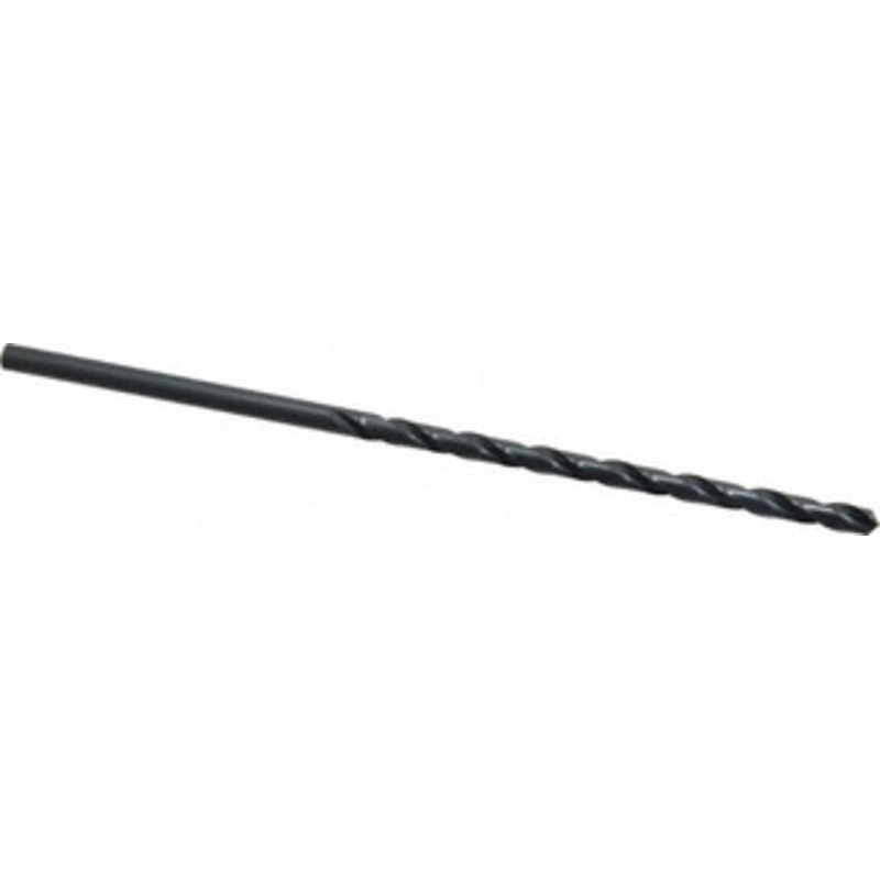 Cleveland Twist Drill #12 118 Spiral Flute High Speed Steel Taper Length Drill Bit Oxide Finish, 3-5/8 Flute Length, 6 OAL, Standard Point, Straight Shank, Series 2510 C08708 – 63725121