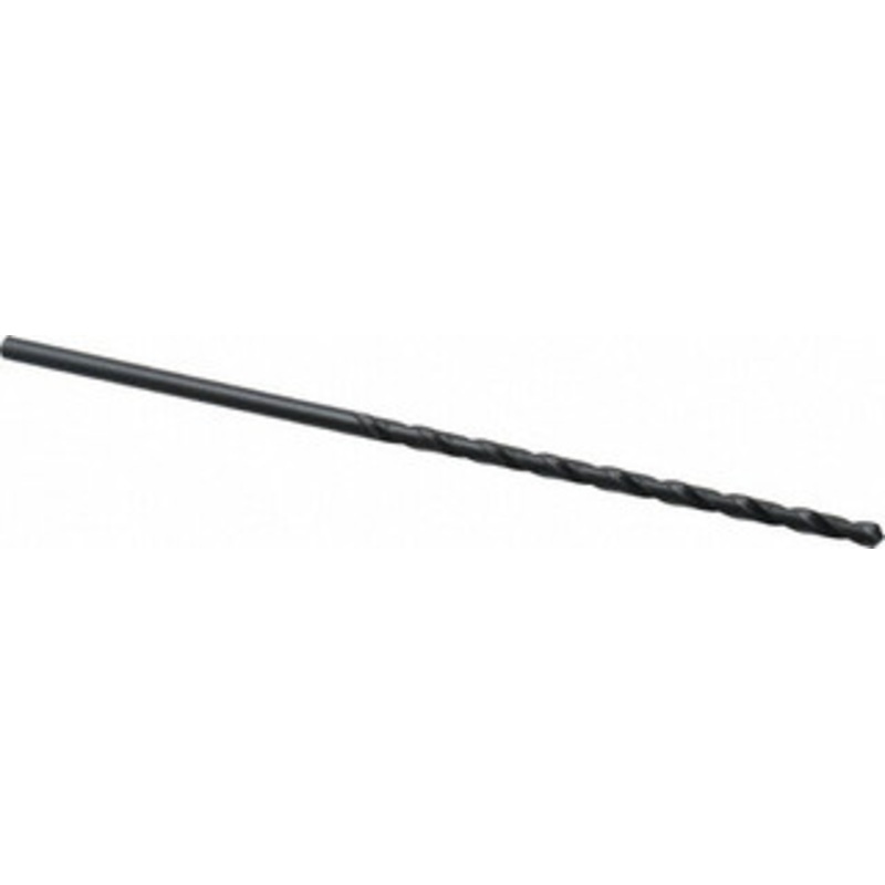 Cleveland Twist Drill #22 118 Spiral Flute High Speed Steel Taper Length Drill Bit Oxide Finish, 3-3/8 Flute Length, 5-3/4 OAL, Standard Point, Straight Shank, Series 2510 C08686 – 63725220