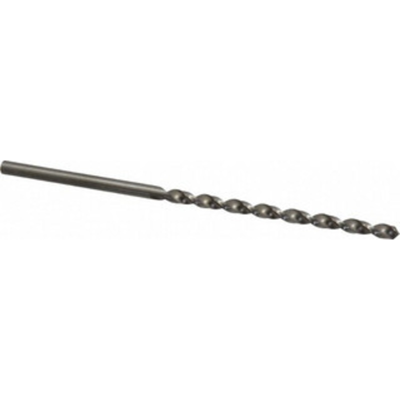 Cleveland Twist Drill #3 118 Spiral Flute High Speed Steel Taper Length Drill Bit Bright Finish, 3-5/8 Flute Length, 6 OAL, Standard Point, Straight Shank, Series 2550 C09195 – 63728034