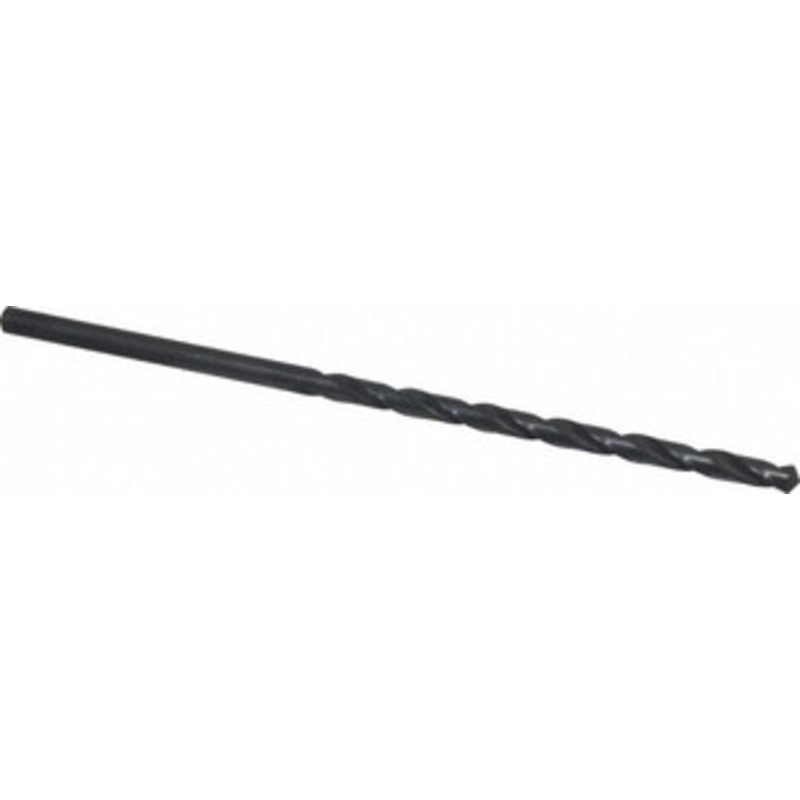 Cleveland Twist Drill #3 118 Spiral Flute High Speed Steel Taper Length Drill Bit Oxide Finish, 3-5/8 Flute Length, 6 OAL, Standard Point, Straight Shank, Series 2510 C08726 – 63725030