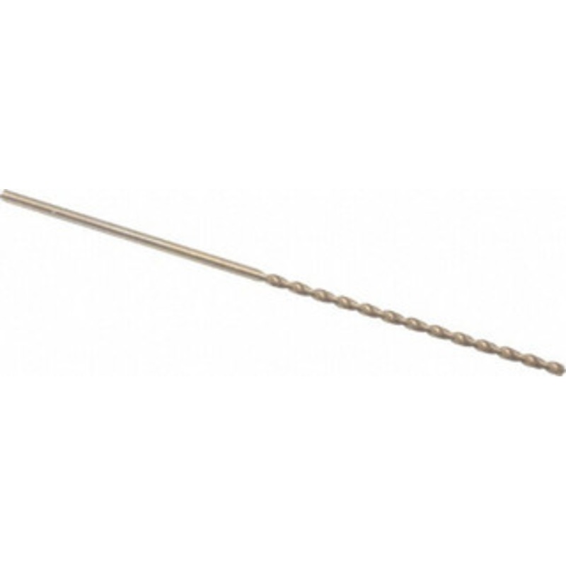 Cleveland Twist Drill #39 135 Parabolic Flute Cobalt Taper Length Drill Bit Oxide/Gold Finish, 2-1/2 Flute Length, 4-5/8 OAL, Split Point, Straight Shank, Series 2575 C16762 – 02148336