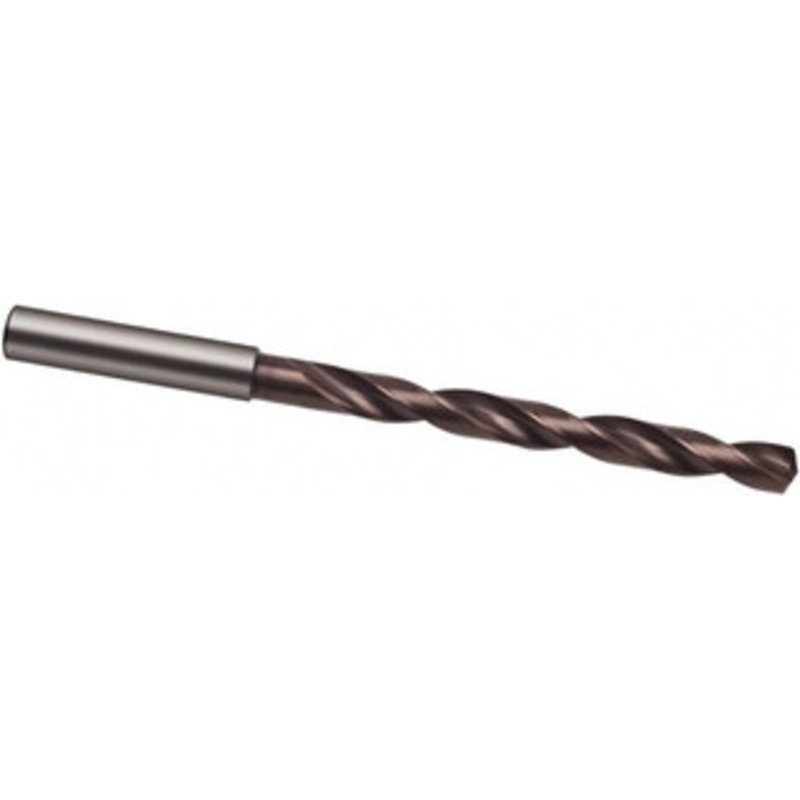 Guhring #18 140 Spiral Flute Solid Carbide Taper Length Drill Bit nano-Si Finish, 45mm Flute Length, 85mm OAL, HF Point, Straight Shank, Through Coolant, Series 8522 9085220043000 – 58529314