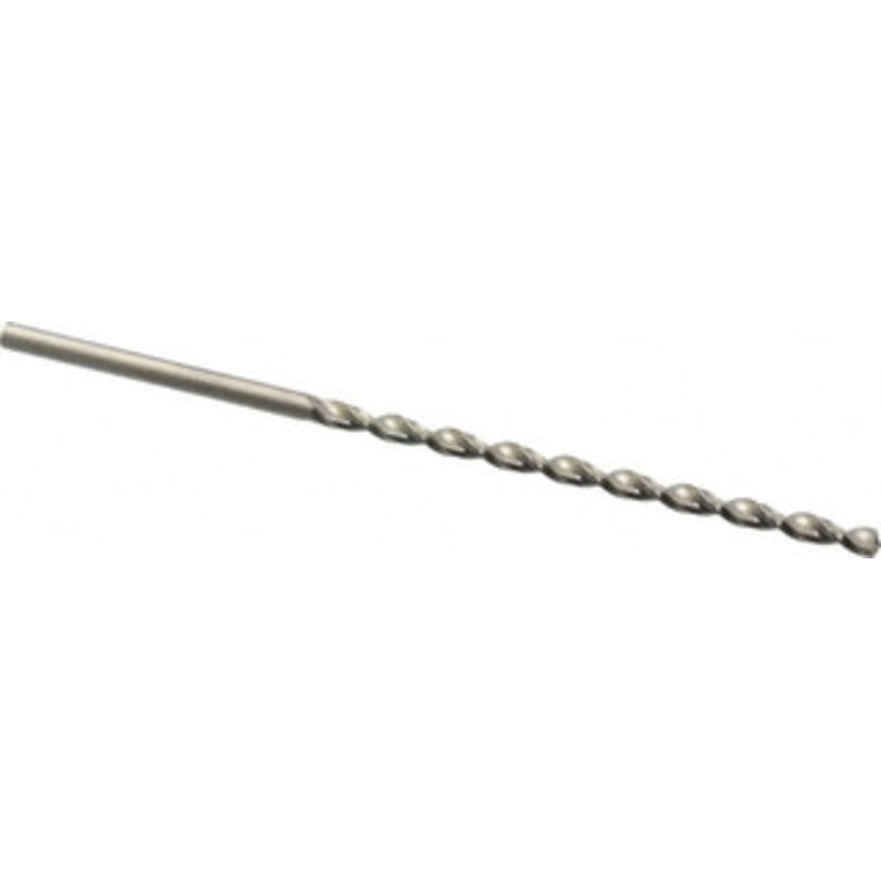 Guhring #30 130 Parabolic Flute High Speed Steel Taper Length Drill Bit Bright Finish, 2-23/32 Flute Length, 4-3/16 OAL, Standard Point, Straight Shank, Series 501 9005010032600 – 85771301