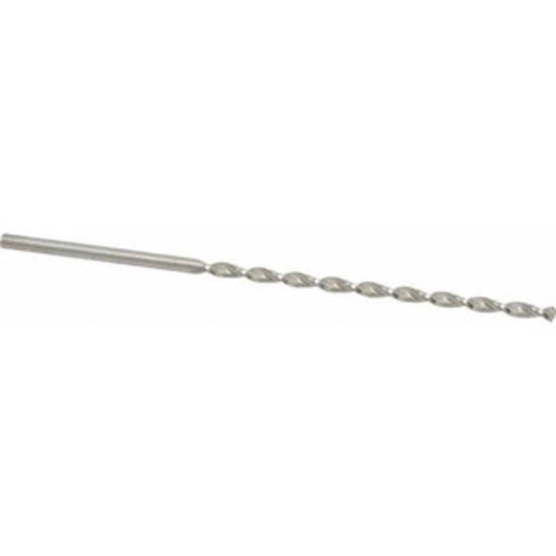 Guhring #31 130 Parabolic Flute High Speed Steel Taper Length Drill Bit Bright Finish, 2-23/32 Flute Length, 4-3/16 OAL, Standard Point, Straight Shank, Series 501 9005010030500 – 85771319