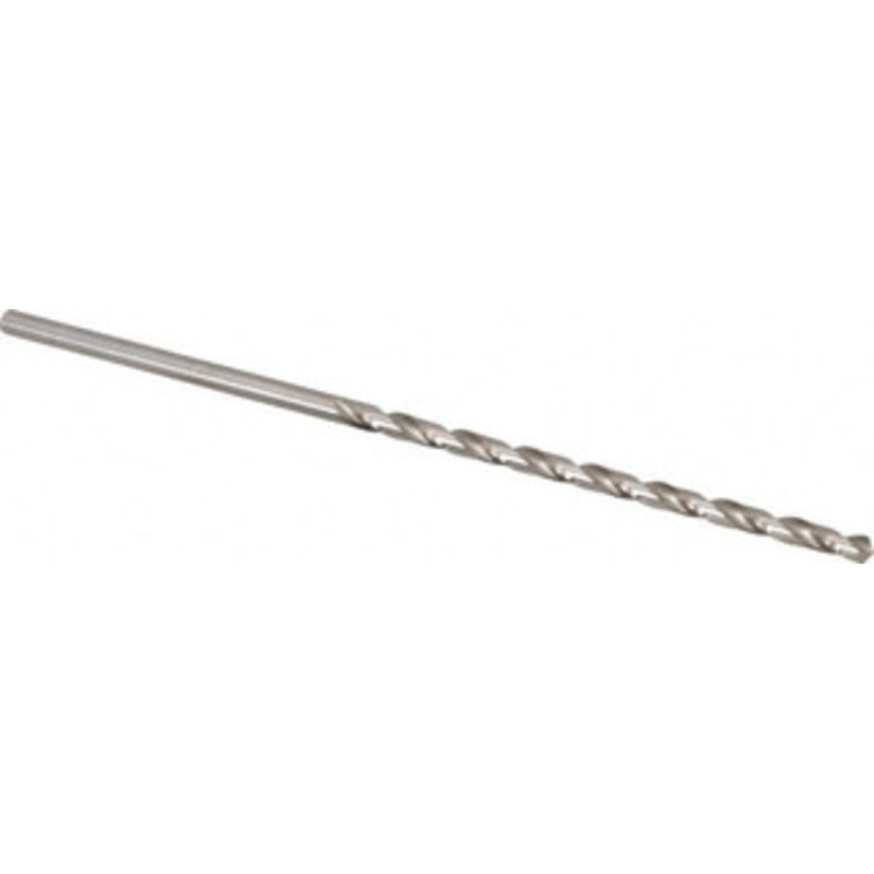 Precision Twist Drill #20 118 Spiral Flute High Speed Steel Taper Length Drill Bit Bright Finish, 3-3/8 Flute Length, 5-3/4 OAL, Standard Point, Straight Shank, Series R52 052020 – 78558467