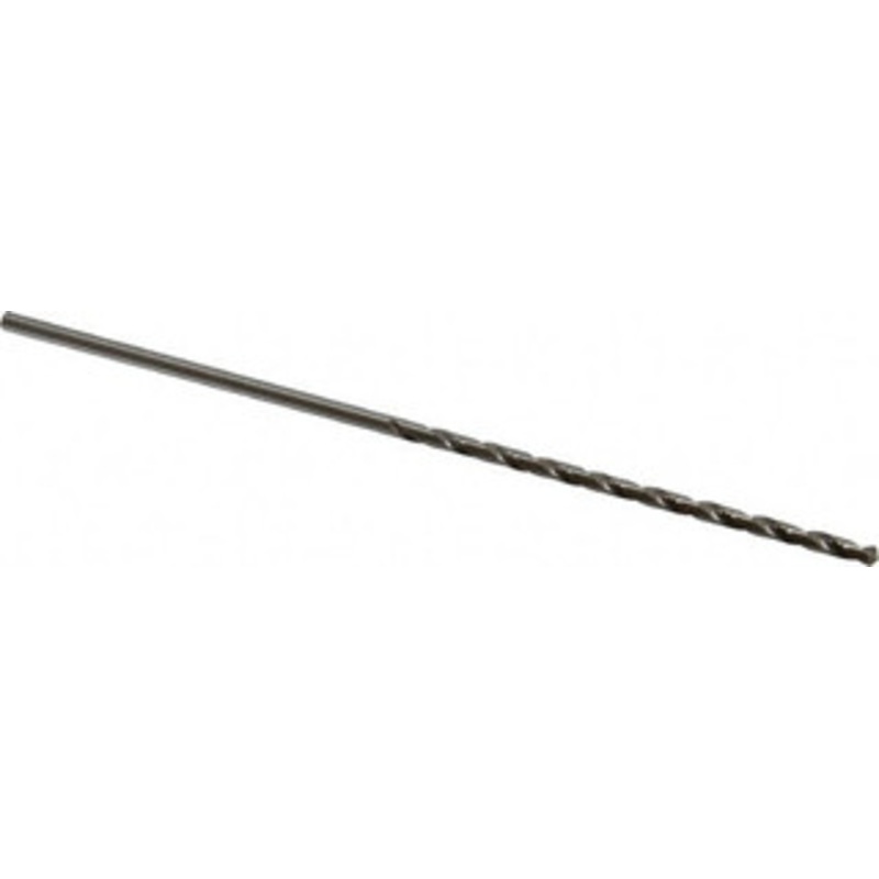 Precision Twist Drill #34 118 Spiral Flute High Speed Steel Taper Length Drill Bit Bright Finish, 2-3/4 Flute Length, 5-1/8 OAL, Standard Point, Straight Shank, Series R52 052034 – 78558608