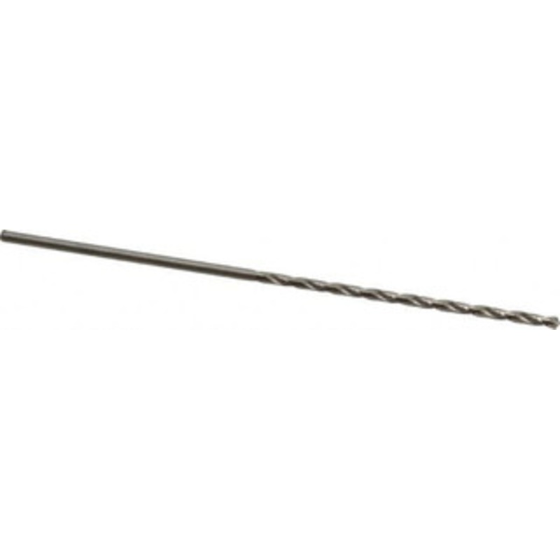 Precision Twist Drill #38 118 Spiral Flute High Speed Steel Taper Length Drill Bit Bright Finish, 2-1/2 Flute Length, 4-5/8 OAL, Standard Point, Straight Shank, Series R52 052038 – 78558640