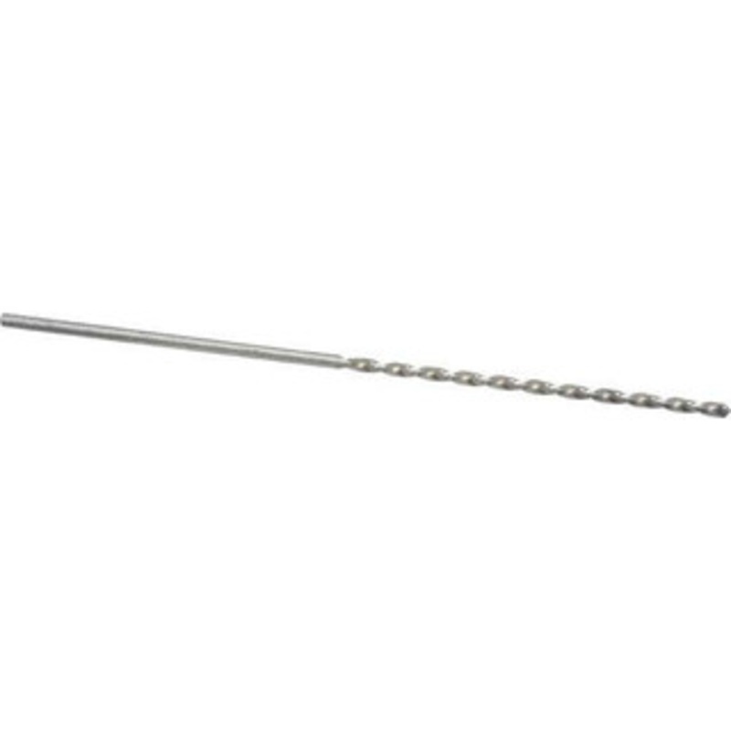 Precision Twist Drill #44 118 Spiral Flute High Speed Steel Taper Length Drill Bit Bright Finish, 2-1/4 Flute Length, 4-1/4 OAL, Standard Point, Straight Shank, Series R52 052044 – 78558707
