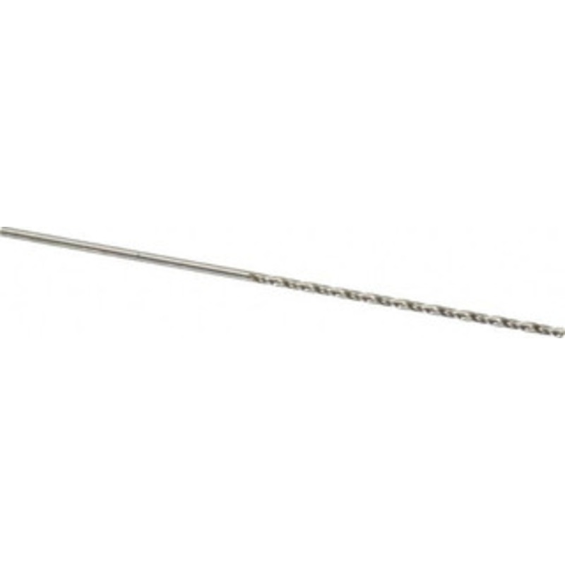 Precision Twist Drill #50 118 Spiral Flute High Speed Steel Taper Length Drill Bit Bright Finish, 2 Flute Length, 3-3/4 OAL, Standard Point, Straight Shank, Series R52 052050 – 78558764