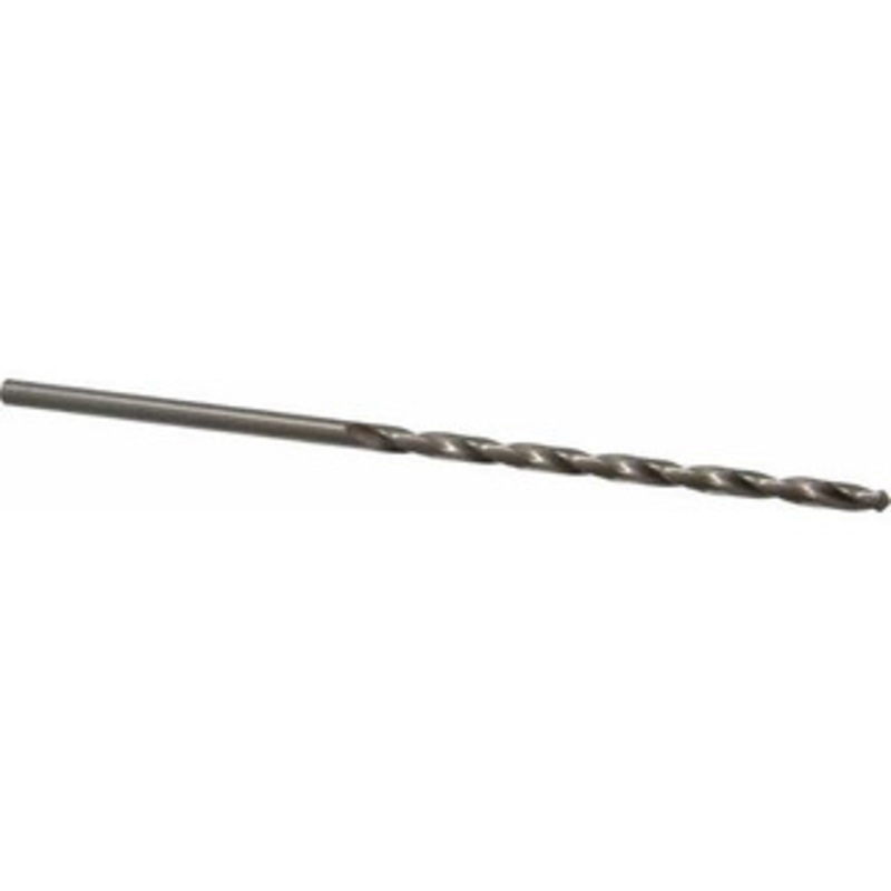 Value Collection #12 118 Spiral Flute High Speed Steel Taper Length Drill Bit Oxide Finish, 3-5/8 Flute Length, 5-3/4 OAL, Standard Point, Straight Shank 01408129 – 01408129